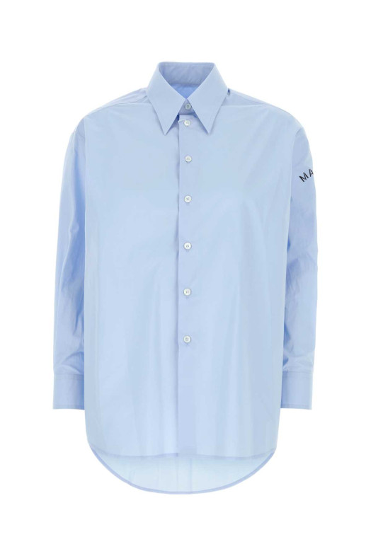 Light blue poplin shirt MM6 MAISON MARGIELA (S52DT0072M35256)