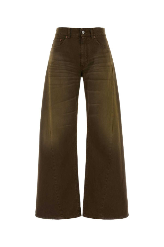 Khaki denim jeans MM6 MAISON MARGIELA (S52LA0238M35435)