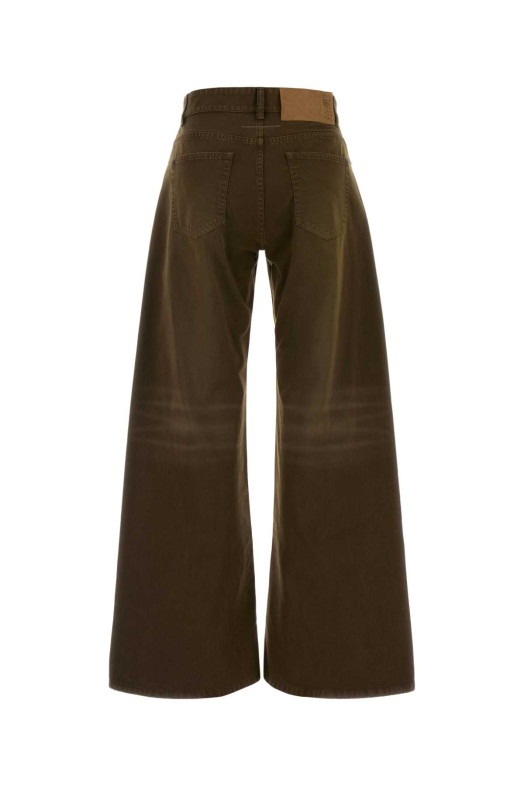 Khaki denim jeans MM6 MAISON MARGIELA (S52LA0238M35435)