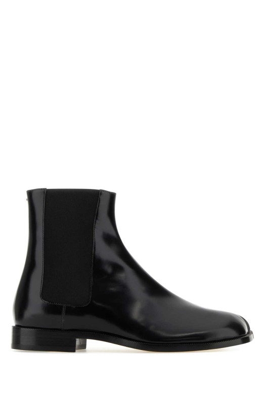 Black leather Tabi ankle boots MAISON MARGIELA (S57WU0150P3827)
