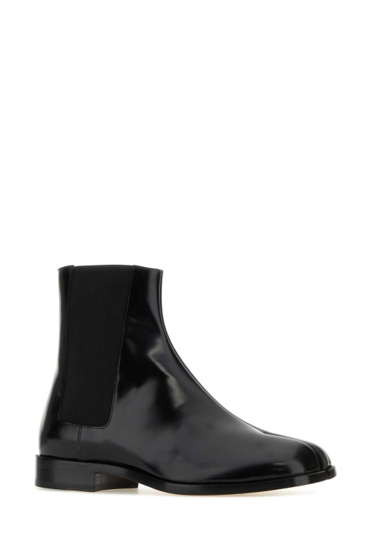 Black leather Tabi ankle boots MAISON MARGIELA (S57WU0150P3827)