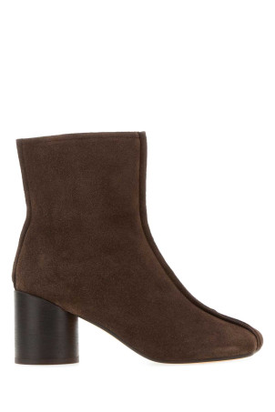 Brown suede Anatomic ankle boots MM6 MAISON MARGIELA (S59WU0276P6385)