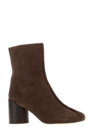 Brown suede Anatomic ankle boots MM6 MAISON MARGIELA (S59WU0276P6385)
