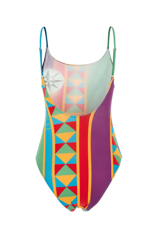 Printed stretch nylon Paula s Ibiza swimsuit Beige LOEWE PAULA'S IBIZA (S616Y27X75)
