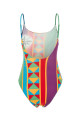 Printed stretch nylon Paula s Ibiza swimsuit Beige LOEWE PAULA'S IBIZA (S616Y27X75)