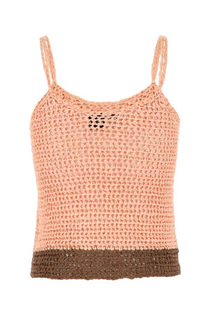 Двоколірний в'язаний гачком топ Paula's Ibiza LOEWE PAULA'S IBIZA (S616Y55K16) LOEWE PAULA'S IBIZA