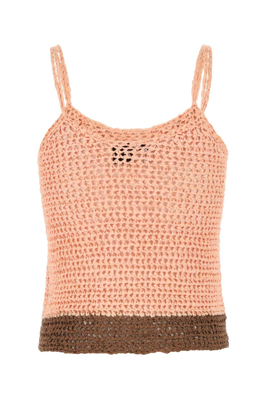 Двоколірний в'язаний гачком топ Paula's Ibiza LOEWE PAULA'S IBIZA (S616Y55K16) LOEWE PAULA'S IBIZA
