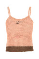 Двоколірний в'язаний гачком топ Paula's Ibiza LOEWE PAULA'S IBIZA (S616Y55K16) LOEWE PAULA'S IBIZA