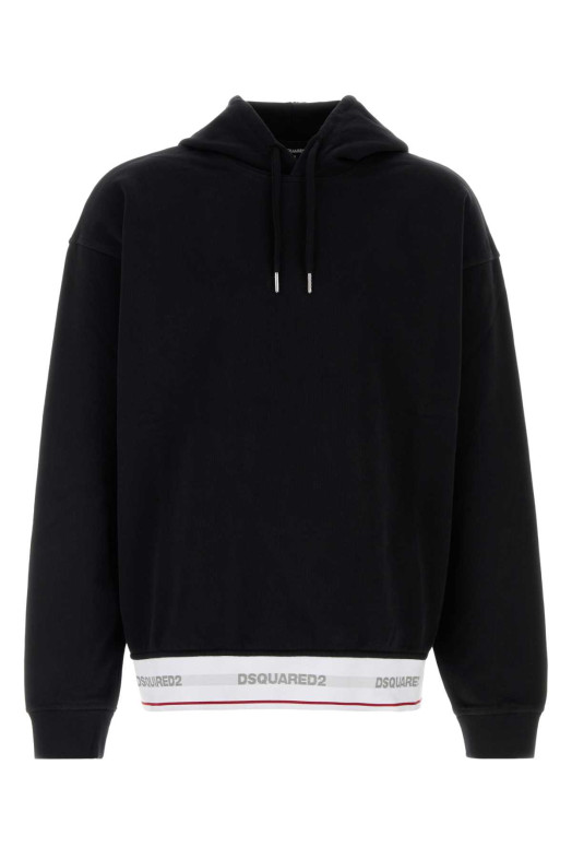 Черная хлопковая толстовка оверсайз DSQUARED (S71GU0768D25028) DSQUARED2