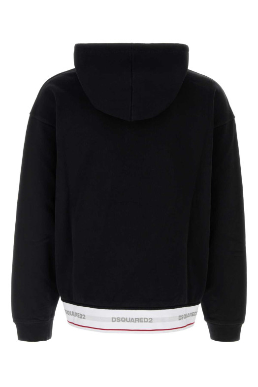 Черная хлопковая толстовка оверсайз DSQUARED (S71GU0768D25028) DSQUARED2