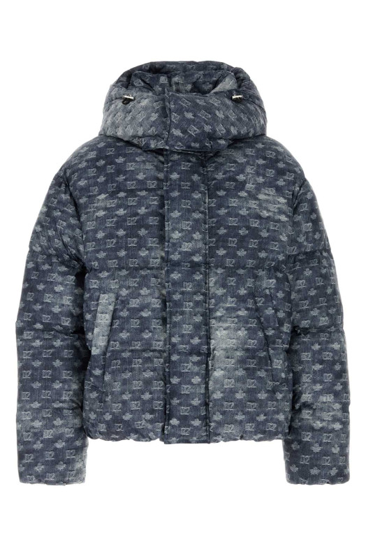 Пуховик из полиэстера с принтом DSQUARED (S74AM1709D35535) DSQUARED2