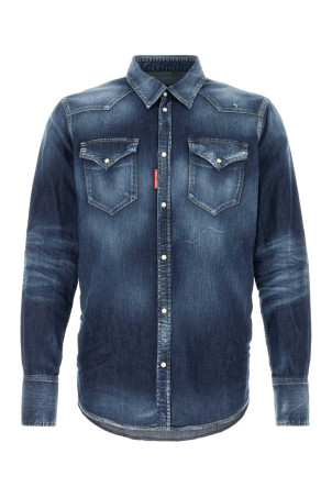 Stretch denim shirt DSQUARED (S74DM0986S30341)