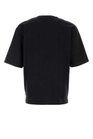 Black cotton oversize t-shirt DSQUARED (S74GD1572D20106)
