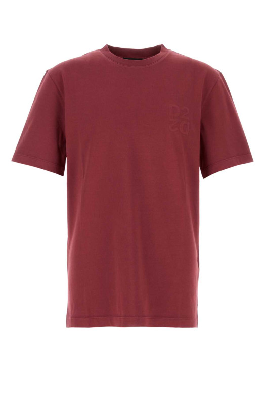 Tyrian purple cotton t-shirt DSQUARED (S74GD1603D20049)