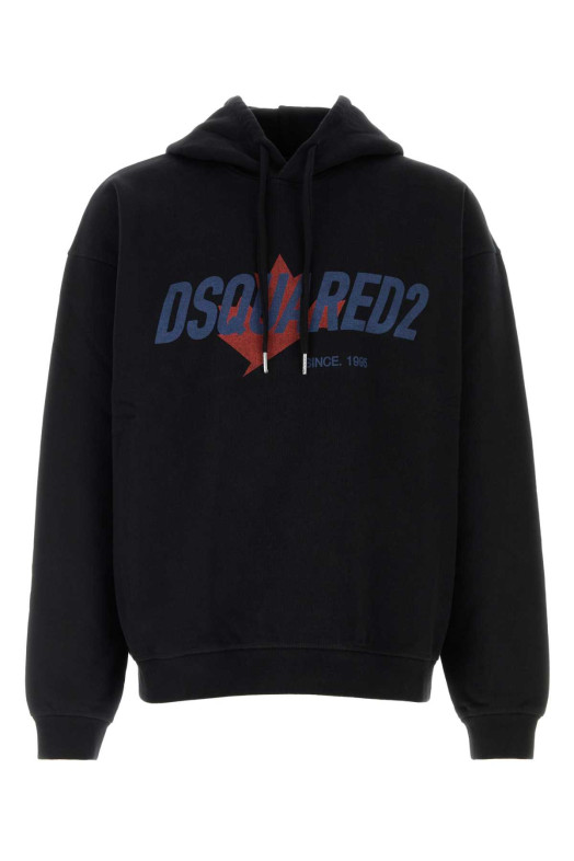 Черная хлопковая толстовка DSQUARED (S74GU0951D25029) DSQUARED2