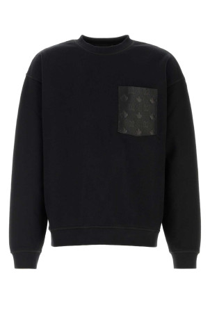 Black cotton sweatshirt DSQUARED (S74GU0967D25031)