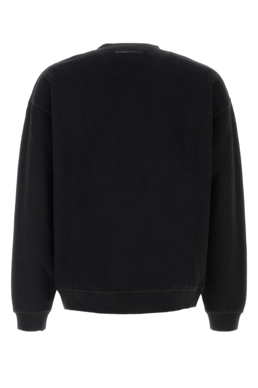 Чорна бавовняна кофта DSQUARED (S74GU0967D25031) DSQUARED2