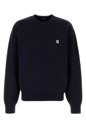 Свитер из вискозной смеси темно-синего цвета DSQUARED (S74HA1634D13230) DSQUARED2