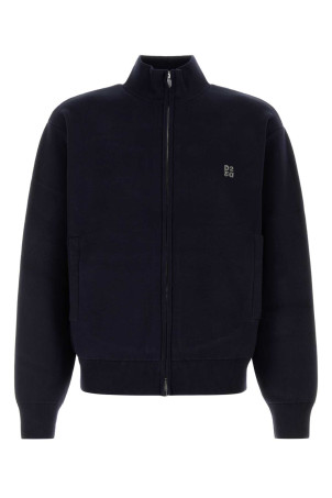 Трикотажный кардиган темно-синего цвета DSQUARED (S74HA1637D13230) DSQUARED2
