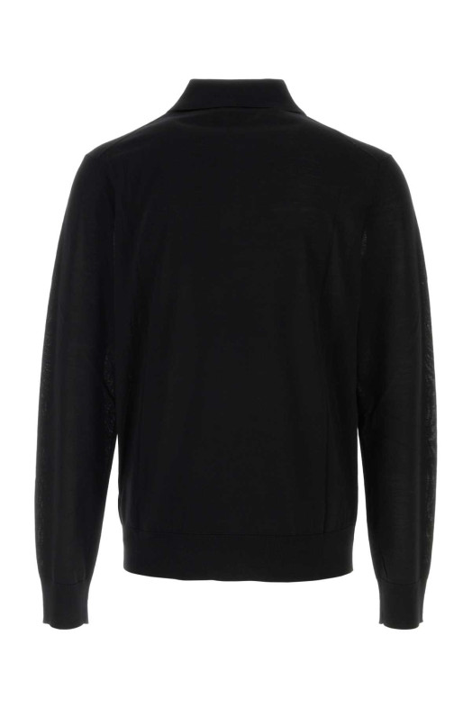 Чорна вовняна сорочка-поло DSQUARED (S74HA1663D13205) DSQUARED2