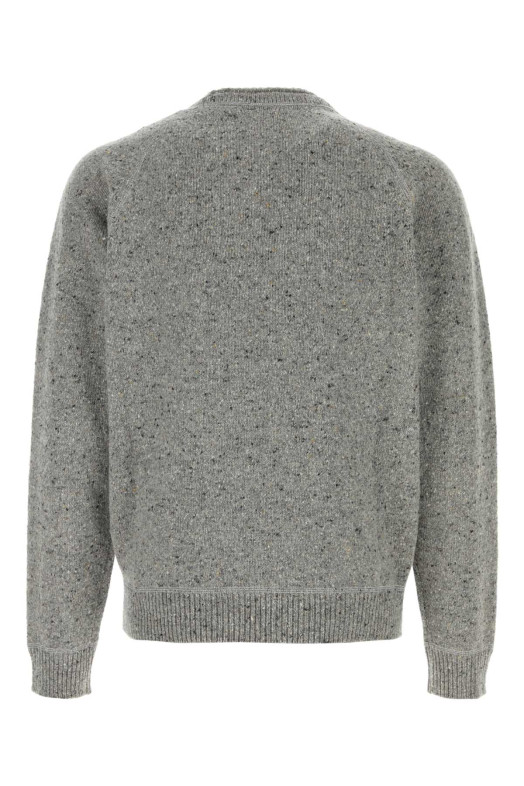 Melange grey wool blend sweater DSQUARED (S74HA1668D13233)