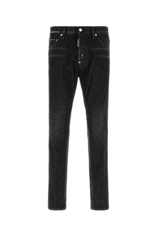 Джинсы «Тедди» из чёрного денима DSQUARED (S74LB1943D30042) DSQUARED2