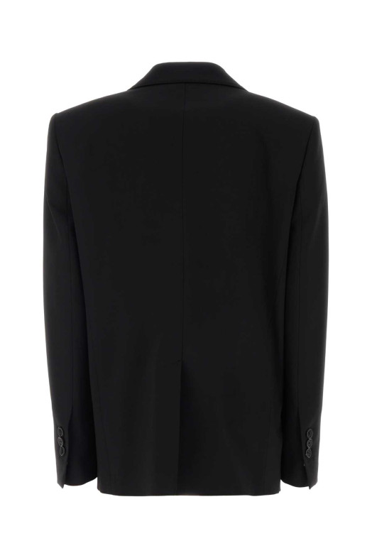 Черный блейзер оверсайз из эластичной шерстяной смеси DSQUARED (S75BN0967D35537) DSQUARED2