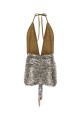 Мини-платье из шерсти с декоративными элементами DSQUARED (S75CV1011D13234) DSQUARED2