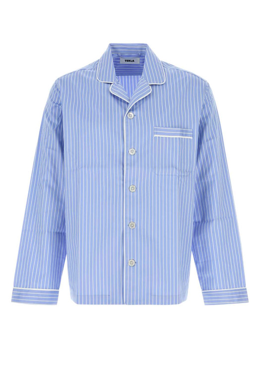 Embroidered cotton Sateen shirt TEKLA (SATPYJSHI)