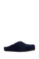 Navy blue calf hair Fussbett slippers MARNI (SBMR000600P4122)