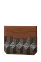 Printed leather card holder AU DEPART (SCAH001)