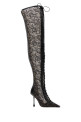 Black lace and nappa leather Scarlett boots Black JIMMY CHOO (SCARLETTOTK95GNW)