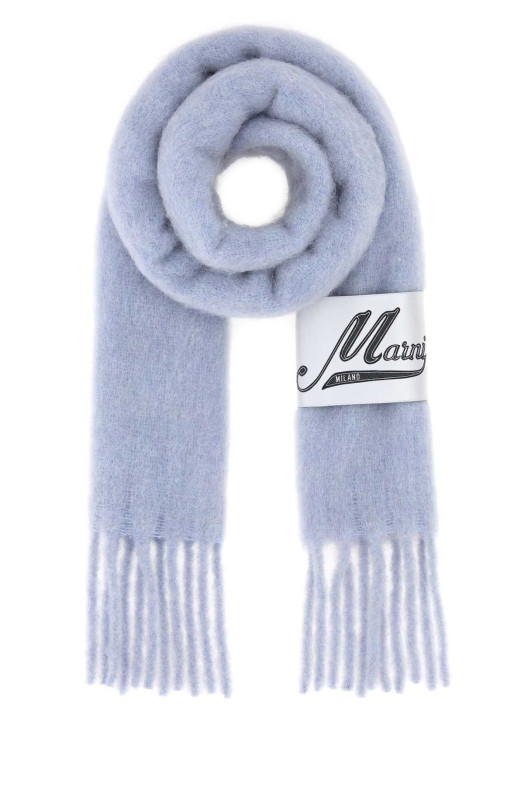 Powder blue alpaca blend scarf MARNI (SCMC0143Y1UTW918)