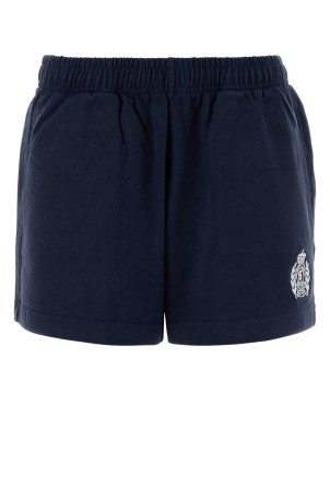 Navy blue cotton shorts Black SPORTY & RICH (SH037710243BL106)