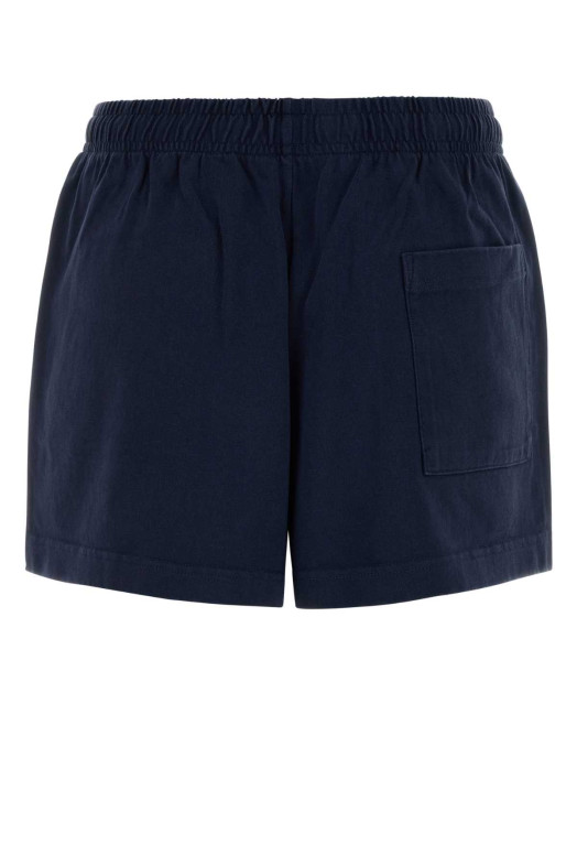 Navy blue cotton shorts Black SPORTY & RICH (SH037710243BL106)