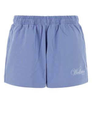 Light-blue cotton shorts SPORTY & RICH (SH03776083BL43)