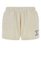 Ivory cotton shorts Brown SPORTY & RICH (SH03776218WH37)