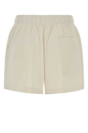 Ivory cotton shorts Brown SPORTY & RICH (SH03776269WH37)