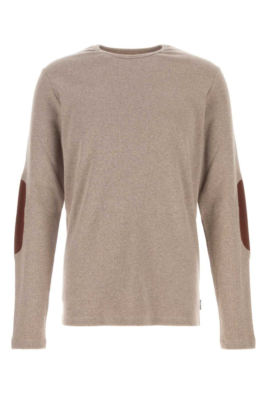 Cappuccino cotton blend t-shirt MM6 MAISON MARGIELA (SH0NH0025M20122)