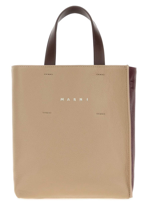 Two-tone leather mini Museo handbag MARNI (SHMP0040R0P6533)