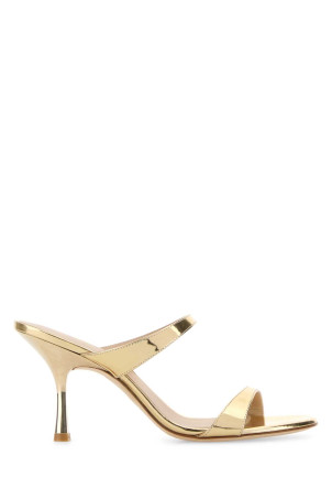 Gold leather Nudist mules STUART WEITZMAN (SL462)