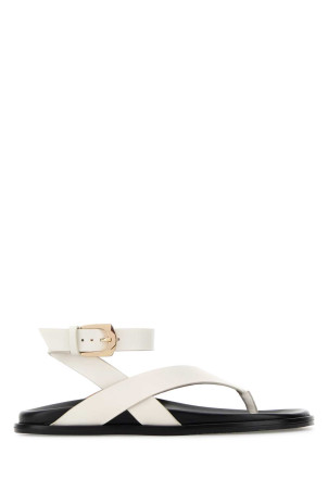 Белые кожаные сандалии-босоножки Marycate от STUART WEITZMAN (SN622)
