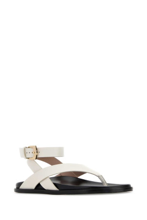 Белые кожаные сандалии-босоножки Marycate от STUART WEITZMAN (SN622)
