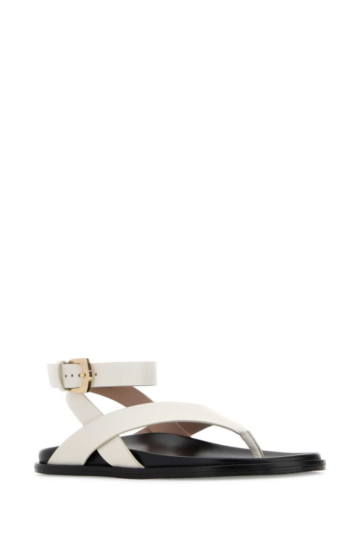 Белые кожаные сандалии-босоножки Marycate от STUART WEITZMAN (SN622)