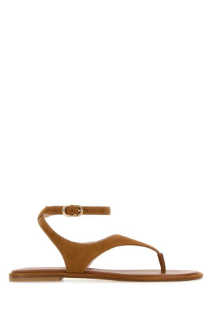 Camel suede Marley thong sandals STUART WEITZMAN (SN653)