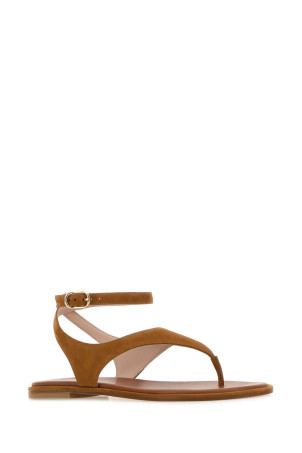 Camel suede Marley thong sandals STUART WEITZMAN (SN653)