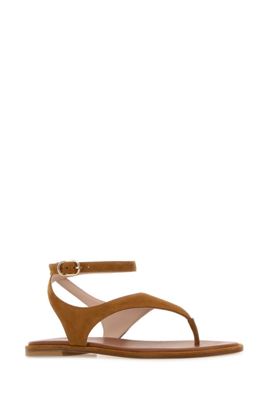 Сандалии-босоножки «Марли» из верблюжьей замши от STUART WEITZMAN (SN653)