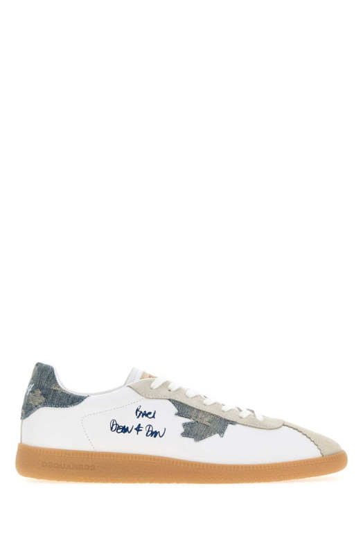 Белые кожаные кроссовки DSQUARED (SNM046818909084) DSQUARED2