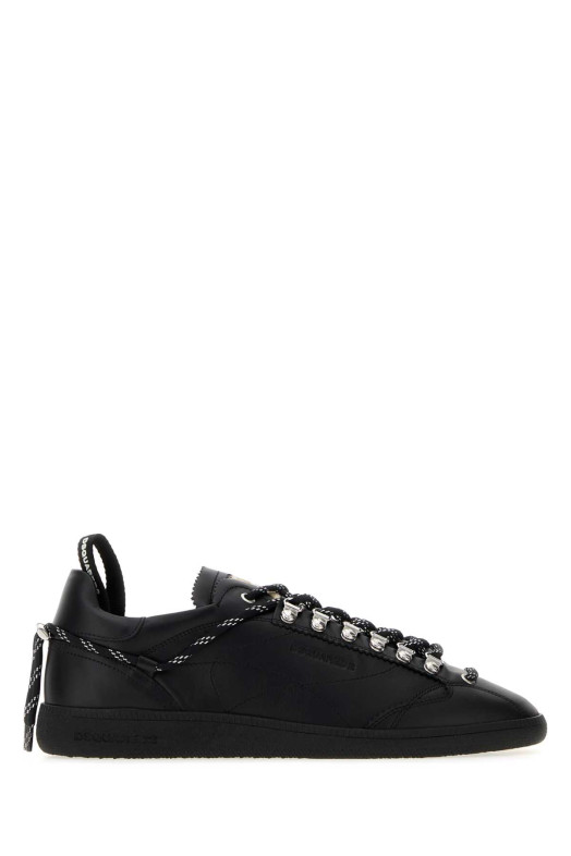 Кроссовки Dsquared2 Rebels из чёрной кожи наппа DSQUARED (SNM050218900001)