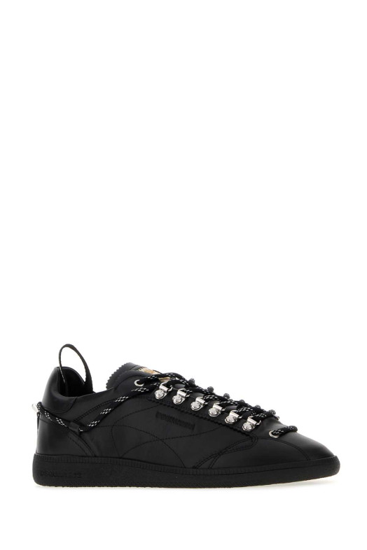 Кроссовки Dsquared2 Rebels из чёрной кожи наппа DSQUARED (SNM050218900001)